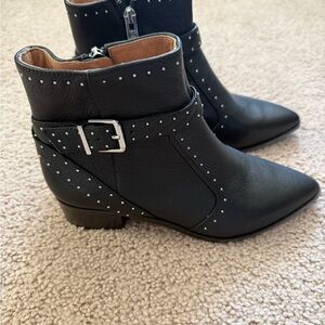 Black Studded Ankle Boots